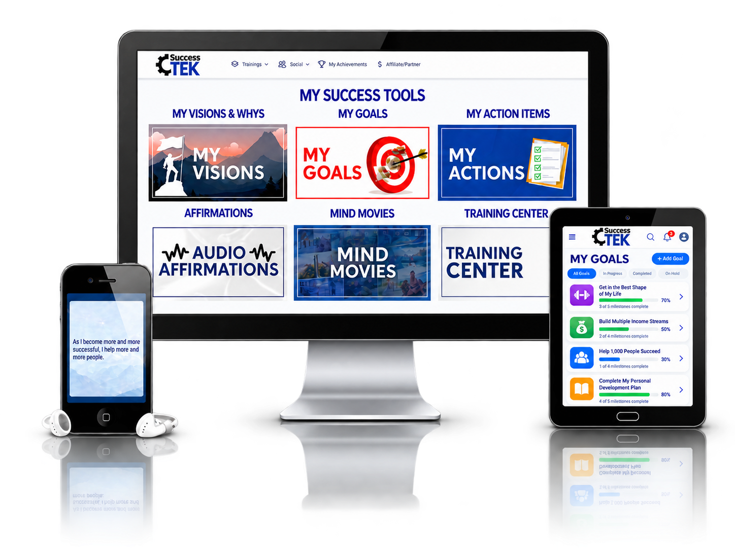 SuccessTek on phone, tablet and desktop